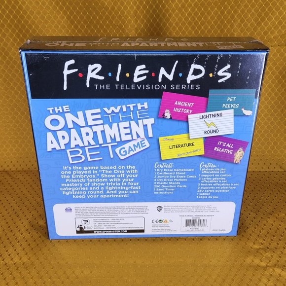 Friends TV Series Board Game The One With The Apartment Bet Trivia New - Picture 2 of 10